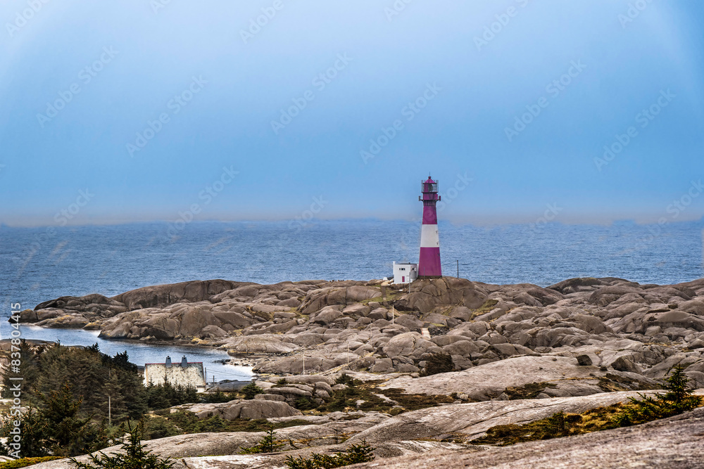 Wall mural lighthouse in eigeroy in norway