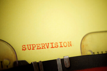 Supervision concept view