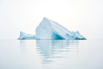 Majestic Iceberg Floating in Calm Waters