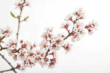 Obraz premium Delicate White Flowers on a Branch