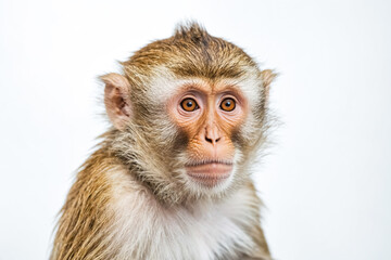 Close Up Portrait of a Curious Monkey