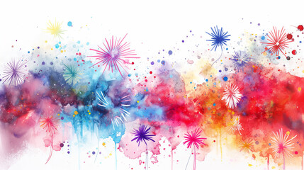 colorful firework art concept