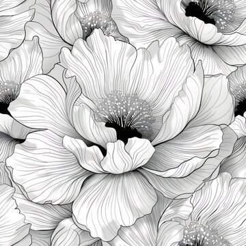 seamless pattern background of a flowers