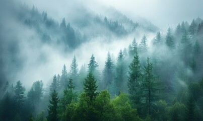 fog in the forest