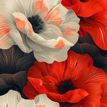 seamless pattern background of a flowers