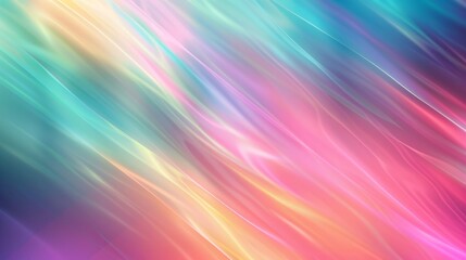 Obraz premium Vibrant Abstract Light Streaks in Multicolor Background Colorful, Smooth, Gradient, Modern, Digital Design