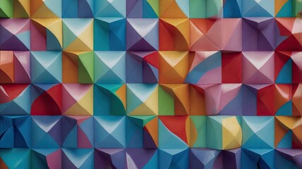 Fototapeta premium Rainbow Spectrum: Geometric Pattern 4