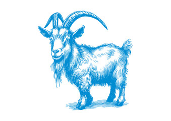goat vector, transparent background.