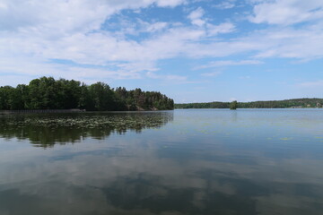 Walk around a lake in Sweden