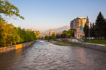 The Sunni Mosque or the Mukhtarov Mosque in Vladikavkaz, Russia