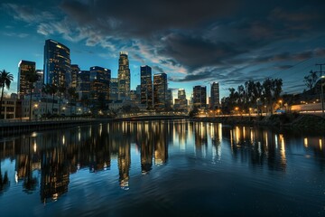 Breathtaking, expansive Los Angeles cityscape view