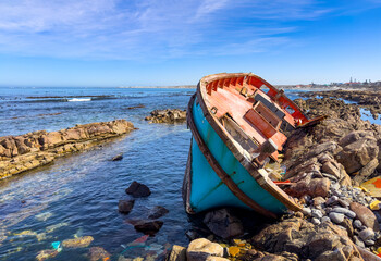 Coastal scenes in Port Nolloth, South Africa