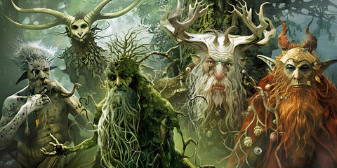 mythical creatures, ai generated.