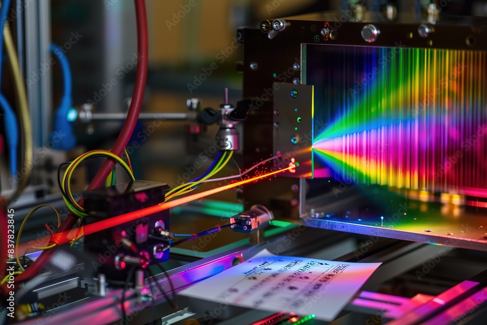 Poster advanced precision engineering: a vibrant range of high-tech manufacturing processes
