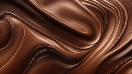 Naklejka premium Soft and liquid Brown waves background