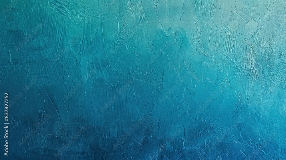 Poster close-up view of a gradient from cobalt blue to teal.