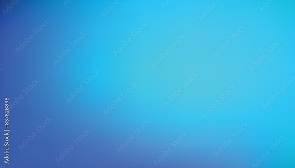 Wall mural abstract blue gradient color background for website banner. vector light turquoise color, soft gentl