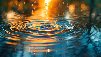 Abstract view of rippling water, capturing the essence of movement and tranquility