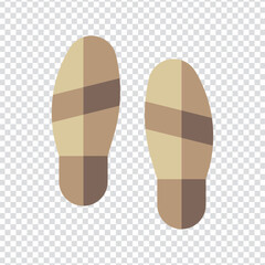 Footprint icon vector design. flat vector illustration. Pixel perfect 64 x 64. Vector illustration simple symbol in eps 10