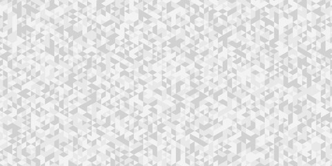 Seamless geometric pattern square shapes low polygon backdrop background. Abstract geometric wall tile and metal cube background triangle wallpaper. Gray and white polygonal background.