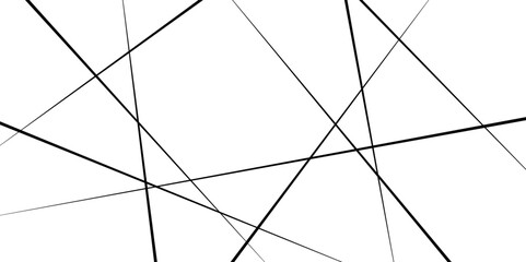 Amazing diagonal black background texture with white surface. Asymmetrical texture with random chaotic lines. Random chaotic lines abstract geometric pattern texture.