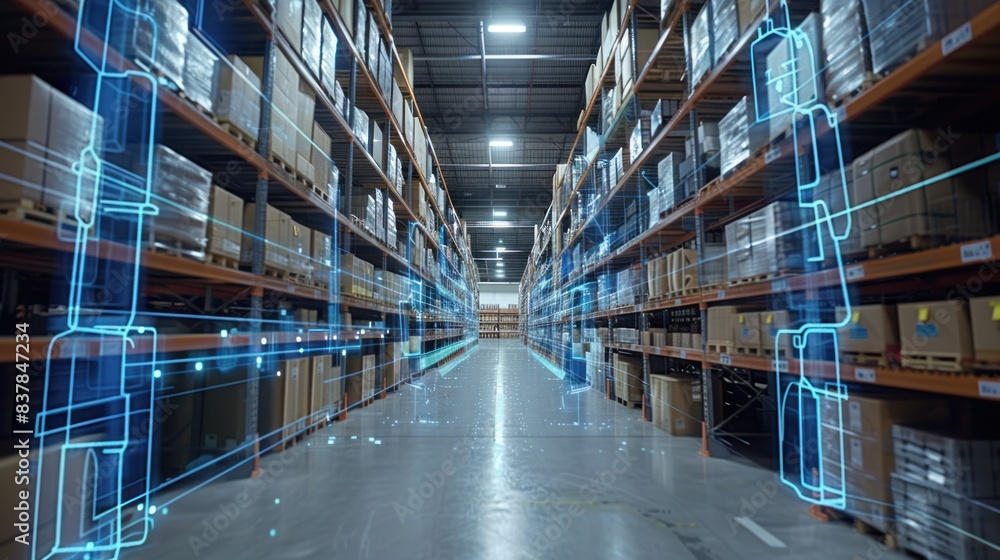 Poster a smart warehouse management system that uses augmented reality technology to identify package picki