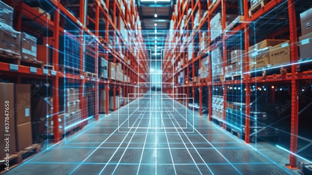 Poster a smart warehouse management system that uses augmented reality technology to identify package picki