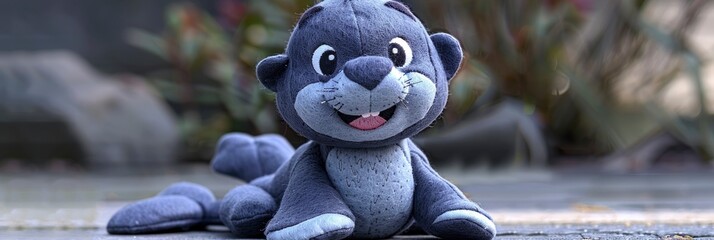 a very cute felt handmade sea lion