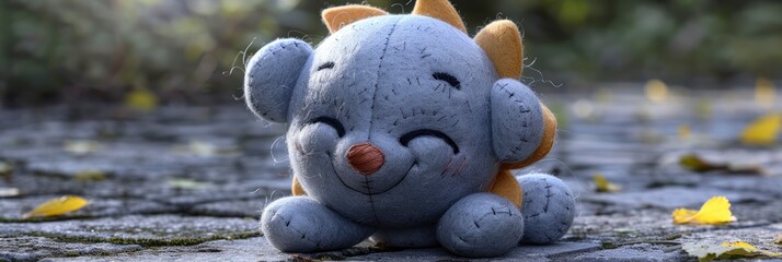  a very cute felt handmade sun