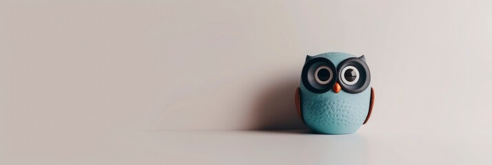  an owl learning the alphabet