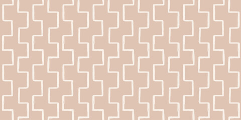 Trendy aesthetic abstract seamless pattern with geometric print. Minimalistic Organic brush stroke, ink texture. Simple design for wallpaper, textile, wrapping, packing, fabric, branding, decoration