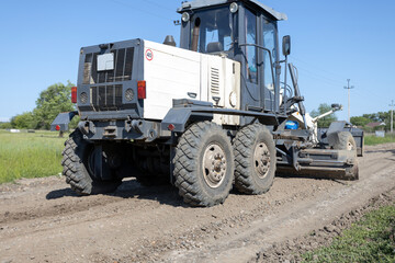 Obraz premium Heavy equipment for road construction.