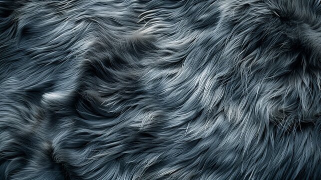 Close-up of seal fur, showcasing its sleek, waterproof texture and varying shades of gray for a serene and oceanic background. shiny, Minimal and Simple,