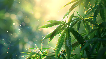 Obraz premium marihuana anime manga kush vibe illustration