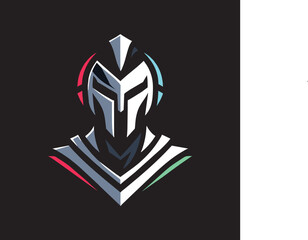 simple logo warrior vector illustration