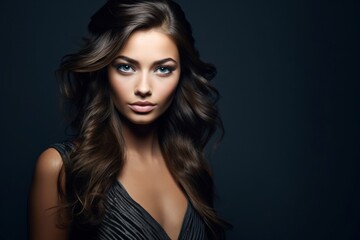 Fototapeta premium studio shot of young beautiful woman