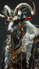 A high-fashion devil goat