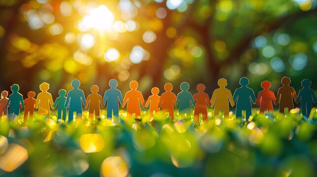 paper cutouts of diverse people, representing unity and togetherness