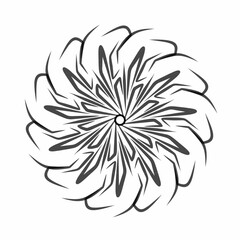 Fototapeta premium black and white ornament