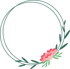 Frame with flowers icon