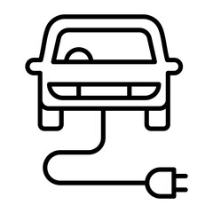 Electric car icon