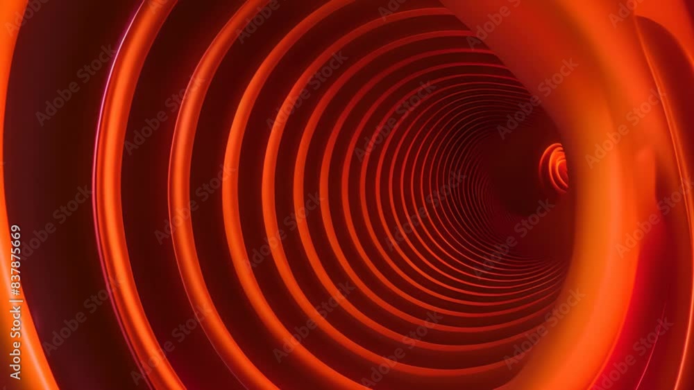 Poster digital generated image of multicolored oval shaped portal gate. metaverse concept