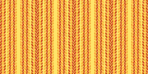 Obraz premium Faded vertical vector pattern, editable lines background stripe. Fibrous seamless textile texture fabric in yellow and orange colors.