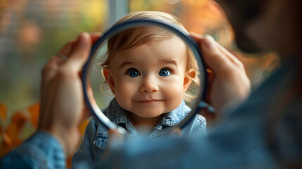 Pediatrician Examining Baby | Regular Health Monitoring for Infants | Healthcare and Parenting Ads | Photo Stock Concept