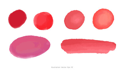 Rainbow colors watercolor paint on isolated white background, illustration Vector EPS 10