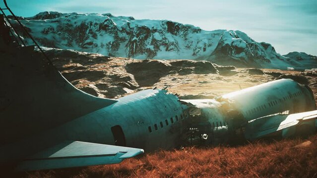 plane crashed on a mountain