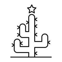 Christmas cactus icon