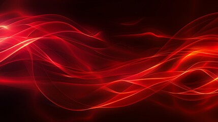 Abstract red background with smooth lines and curves, creating an elegant and modern design element.