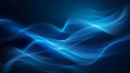 Abstract blue background with smooth lines and curves, creating an elegant and modern design element.