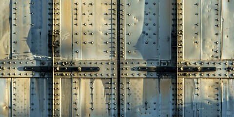 Control tower door, high detail close-up, no people, early evening light